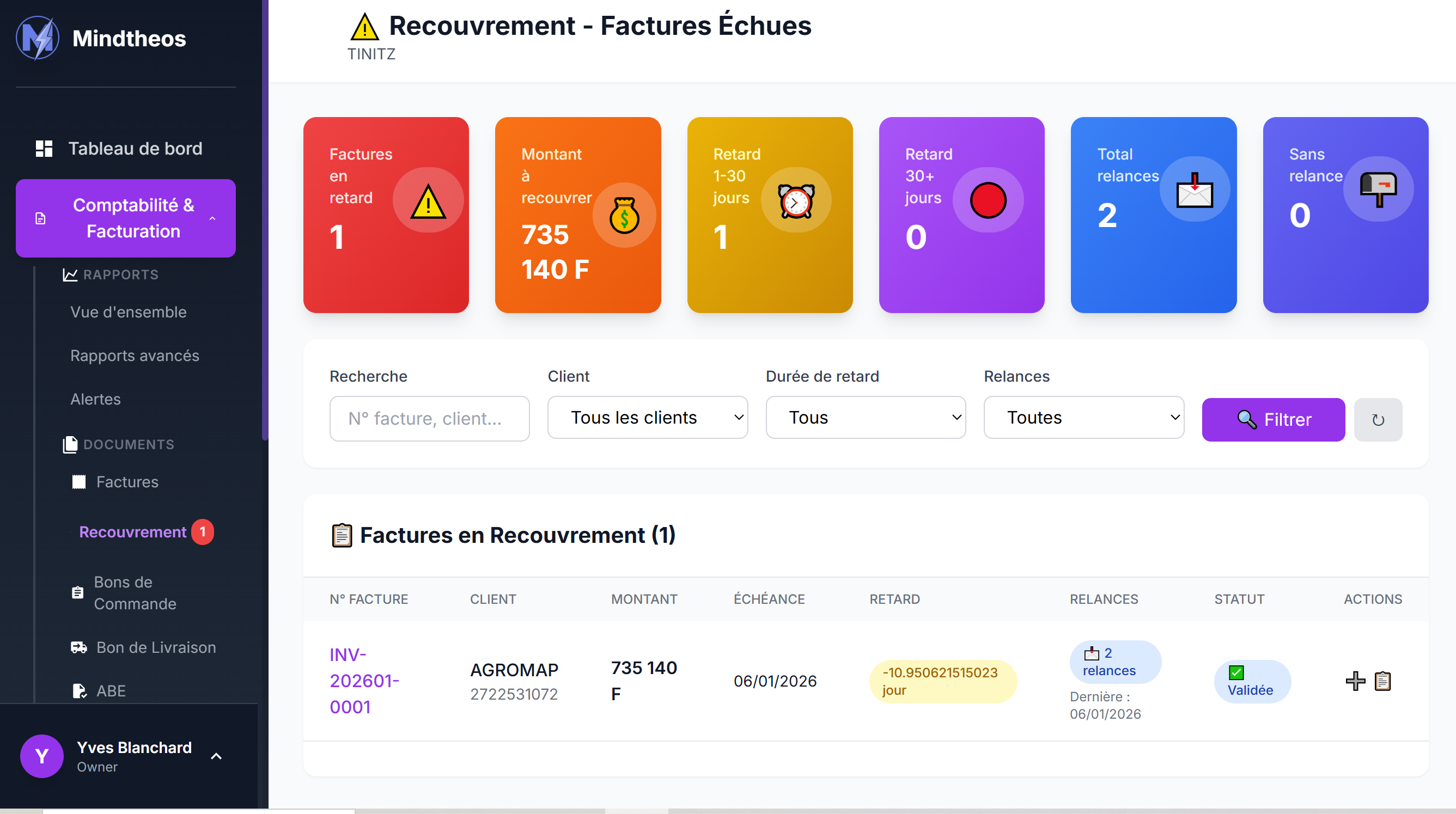 Recouvrement & relances